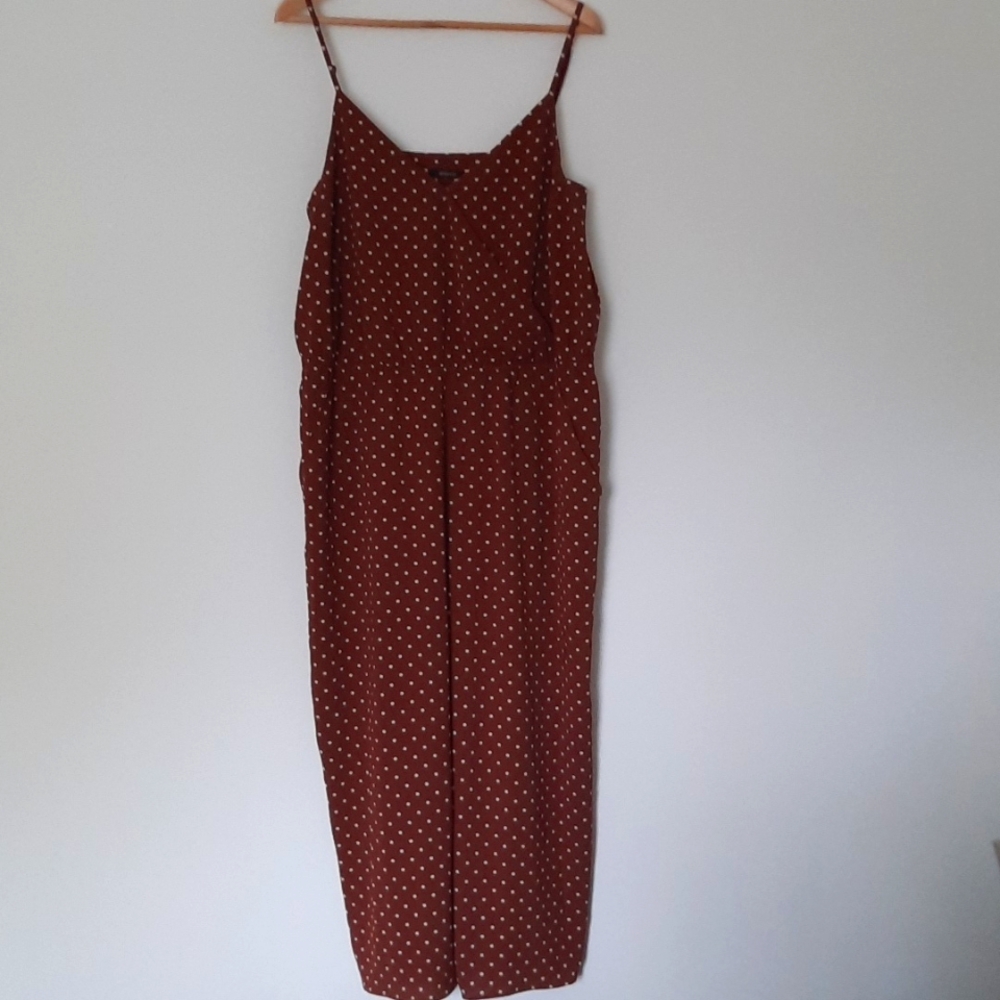 Brown and Cream Jumpsuit